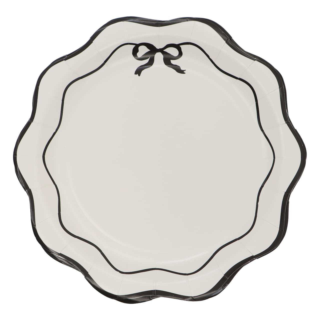 9" Scalloped Bow Paper Dinner Plates, 8ct. by Celebrate It™
